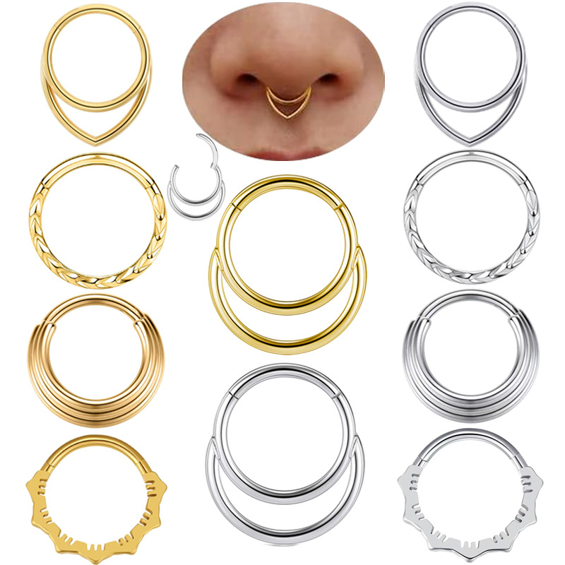 Body Jewelry Cartilage Earrings - Nose Hoop Earrings Metal Nose Ring