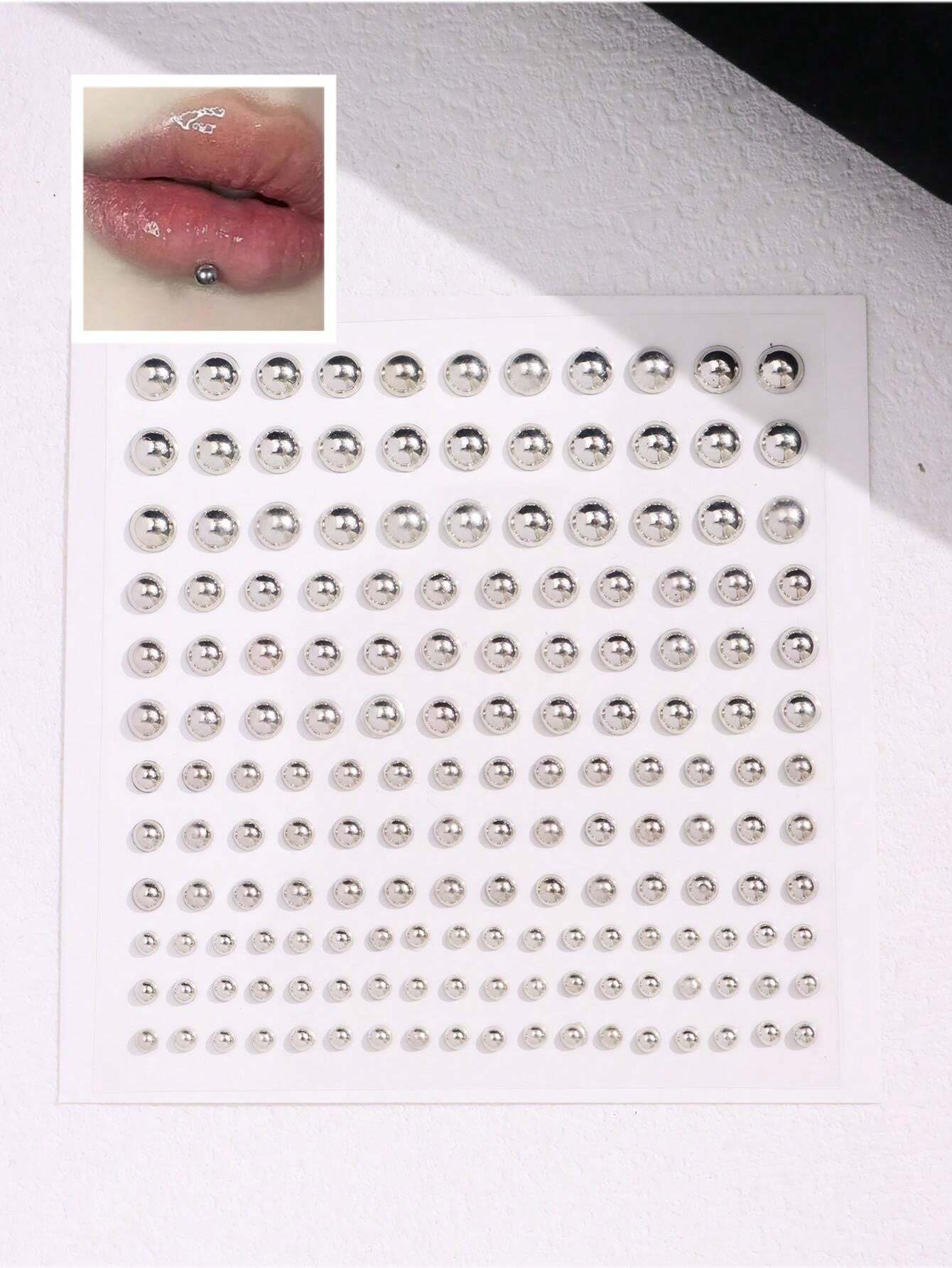 Body Jewelry Nose Ring - 165pcs/Set 3-6mm Silver Plated Acrylic Fake