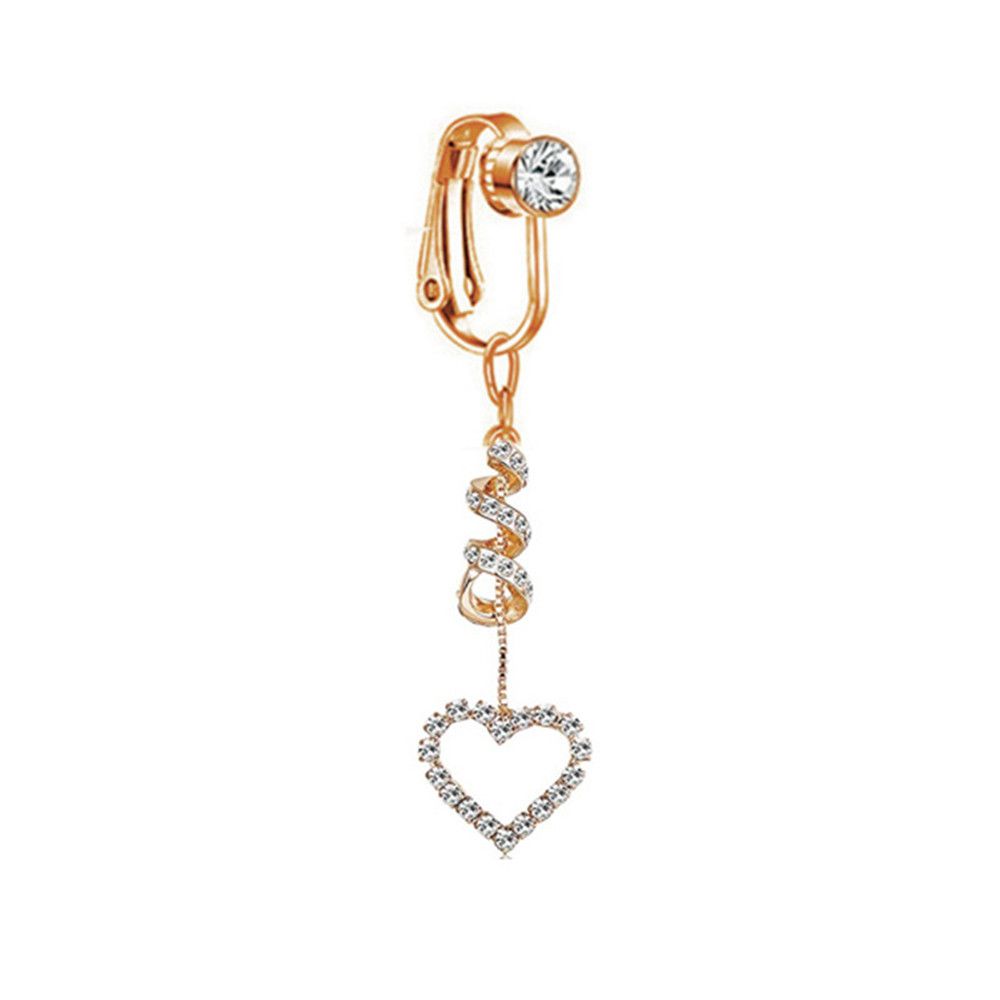 Body Jewelry Cartilage Earrings - Clip On Umbilical Cartilage Clip Earring