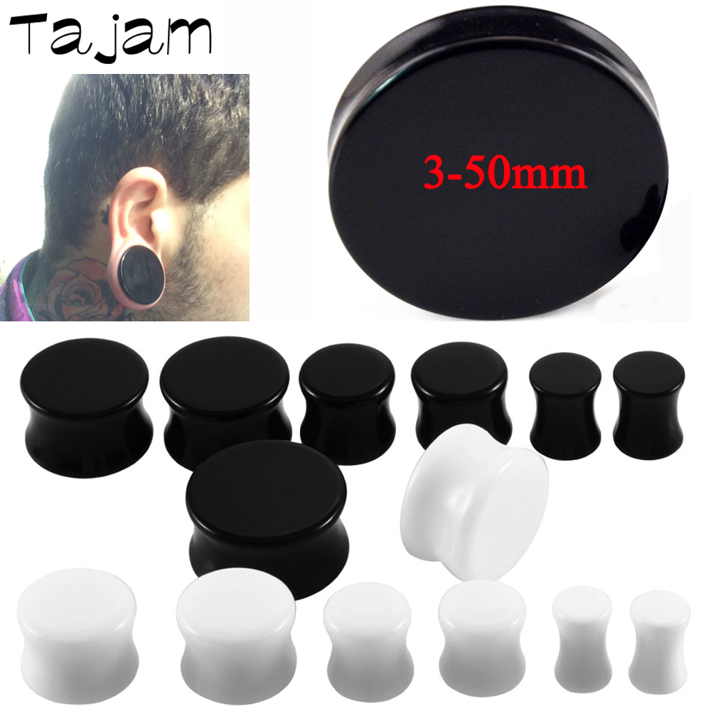 Body Jewelry Ear Gauges - 1 Pair 3mm-50mm Big Size Solid