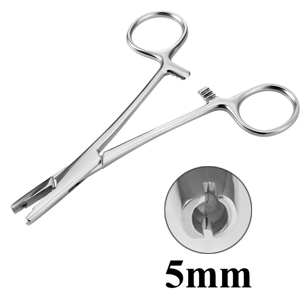 Body Jewelry Ring Opening Pliers - Surgical Steel Body Piercing Tool Straight