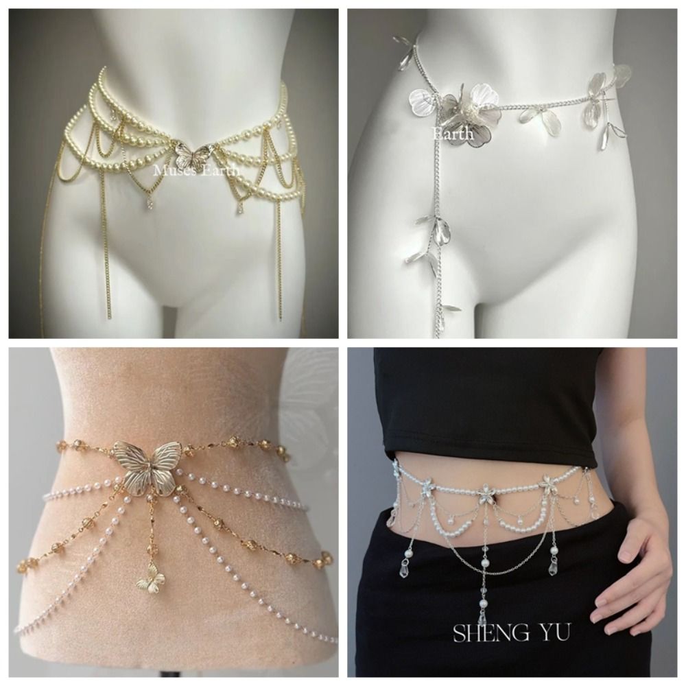 Body Jewelry For Women - Fashion Elegant Pearl Waist Chains Versatile