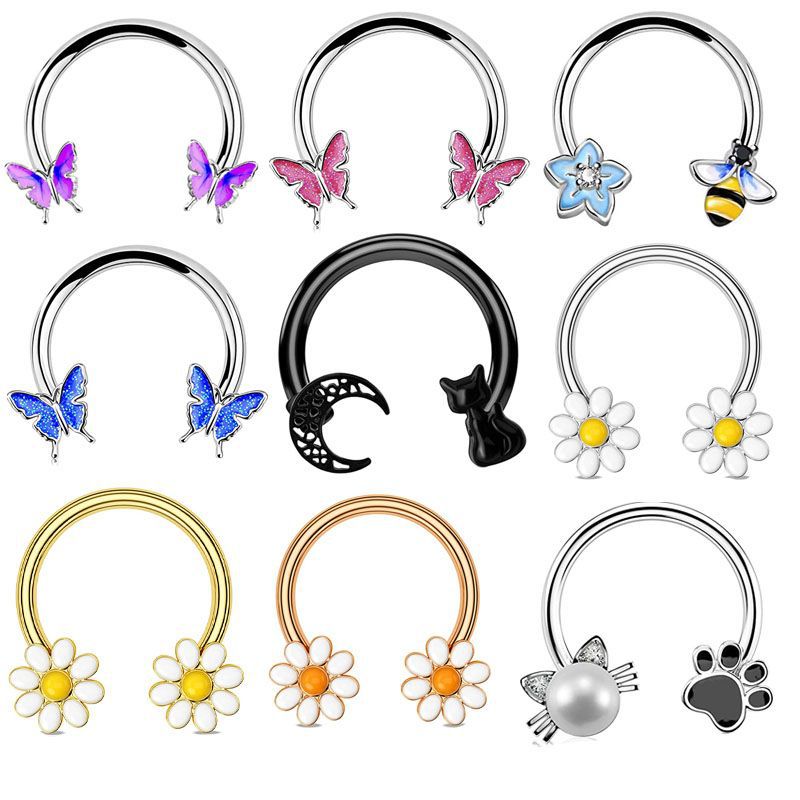 Body Jewelry Ear - 16G Septum Ring Daith Piercing Jewelry