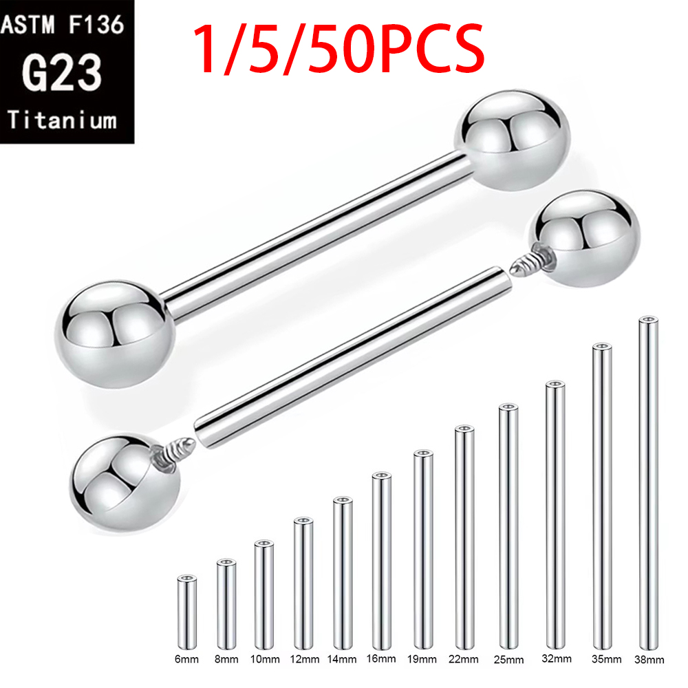 Body Jewelry Implant Grade Titanium - 1/5/50PCS ASTM F136 Implant Grade Titanium