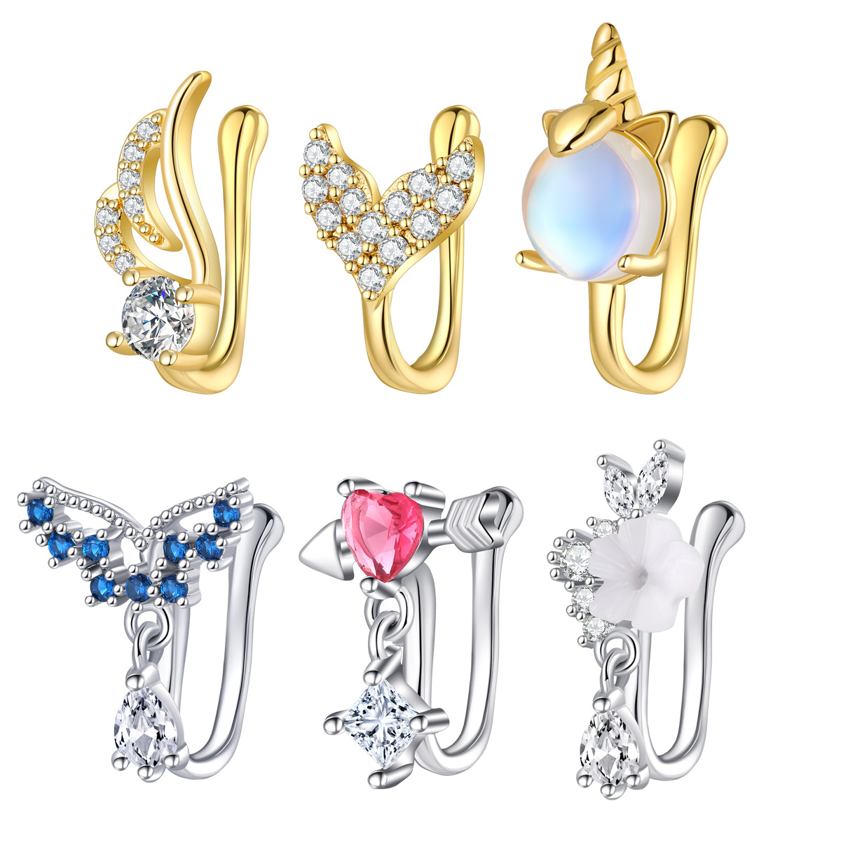 Body Jewelry Nose Ring - Fake Nose Piercing Jewelry High Quality