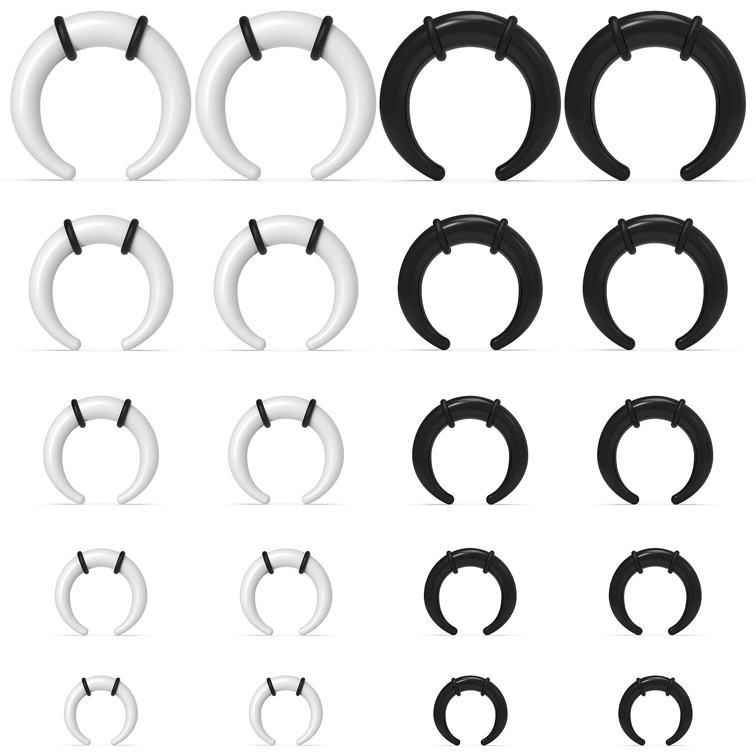 Body Jewelry Ear Gauges - Large Septum Rings 14G 12G 8G