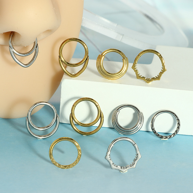 Nose Hoop Earrings Metal Nose  - Body Jewelry Cartilage Earrings review and price