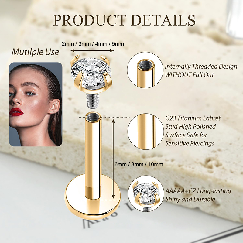 16G Titanium Internally Thread - Body Jewelry Back review and price