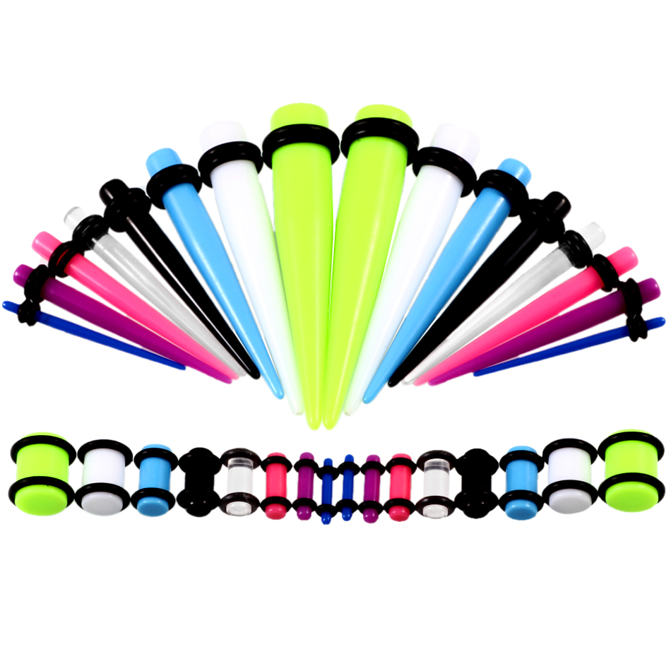 36pcs/lot Acrylic Ear Gauge Ta - Body Jewelry Ear Gauges review and price
