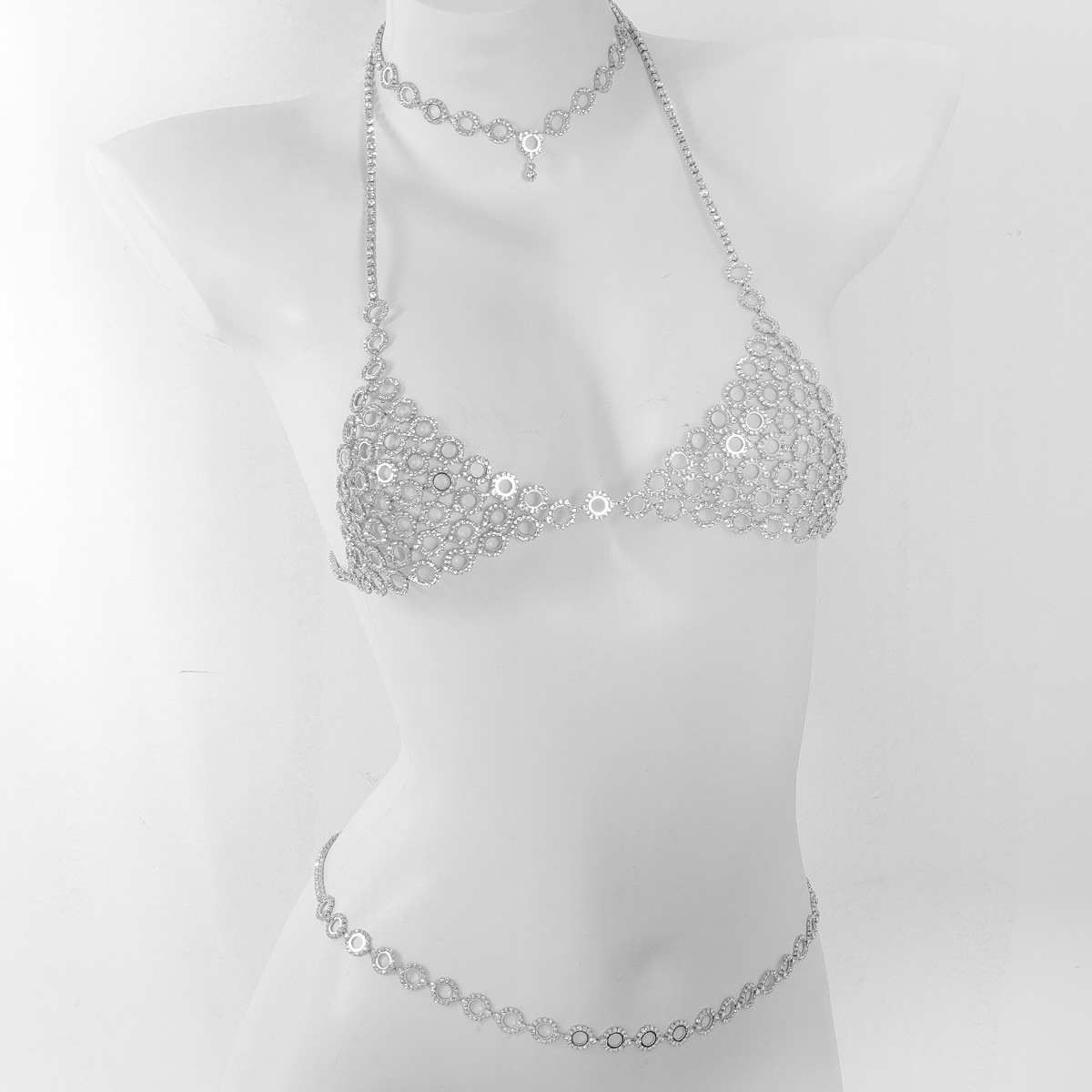 Fashionable Circular Splicing  - Body Jewelry Rhinestone review and price