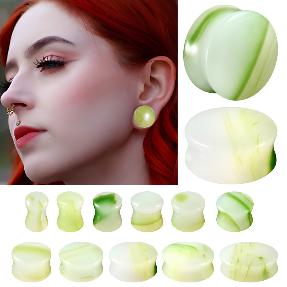 1/2/22PCS Glass&Stone Round Ea - Body Jewelry Ear Gauges review and price