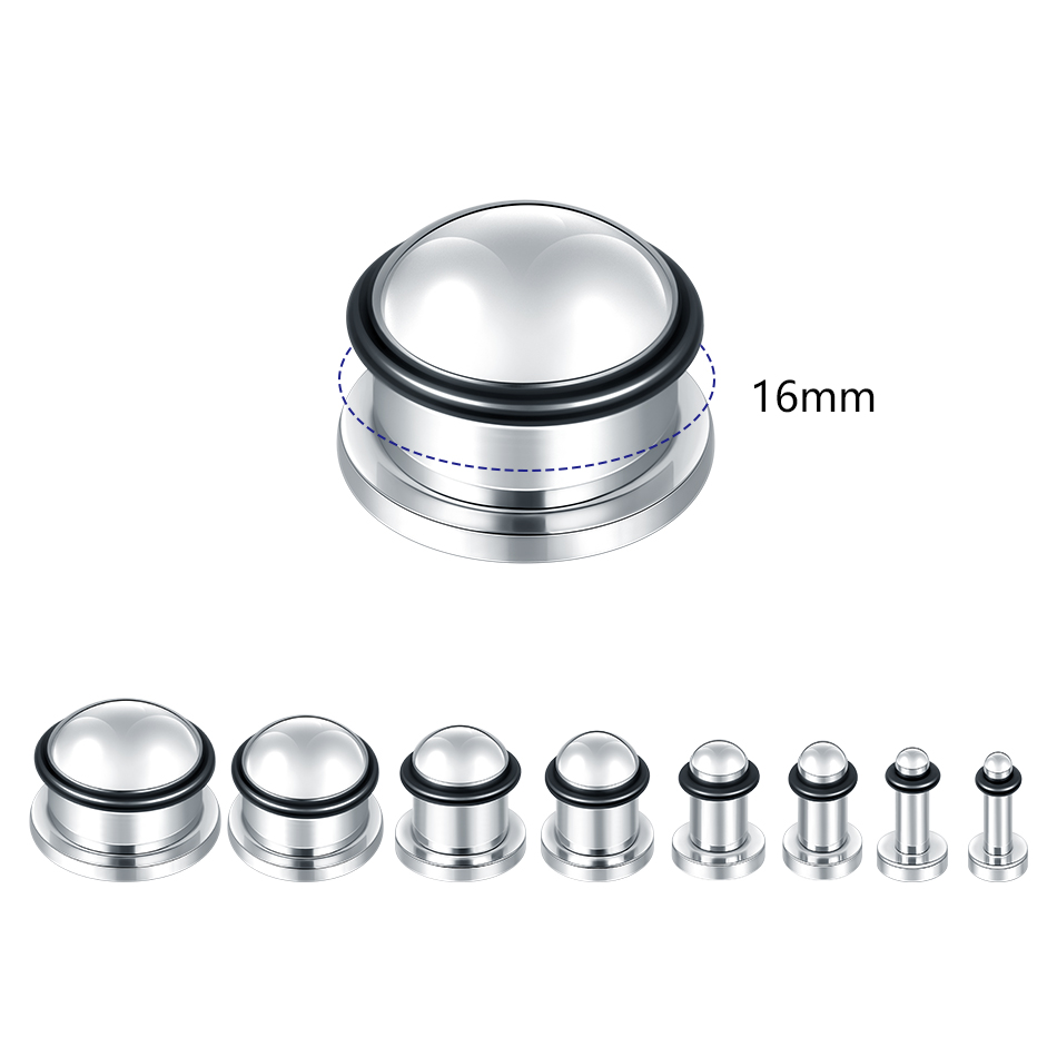 1Pair Stainless Steel Ear Tunn - Body Jewelry Ear Gauges review and price
