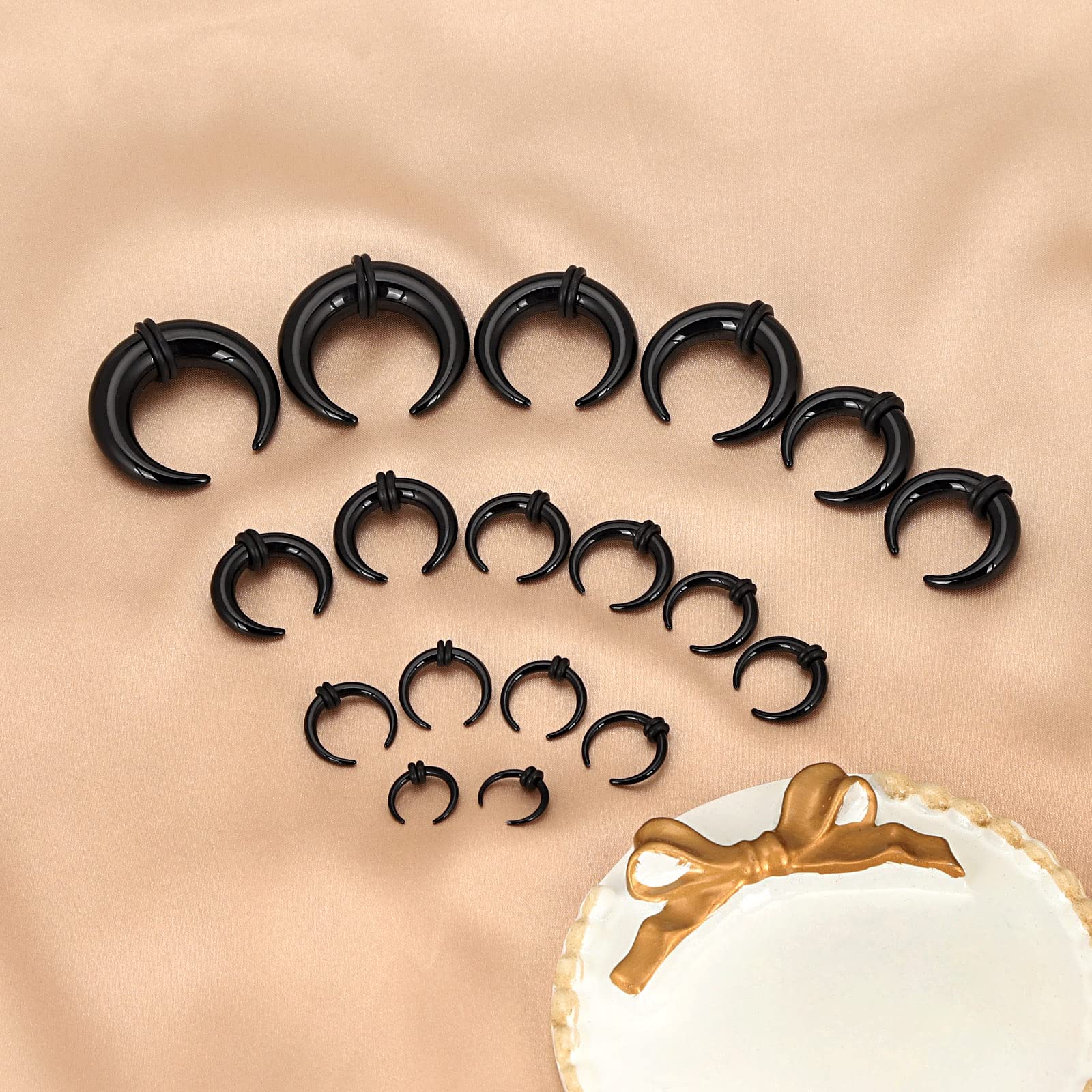 18Pcs Acrylic Septum Pincher T - Body Jewelry Ear Gauges review and price