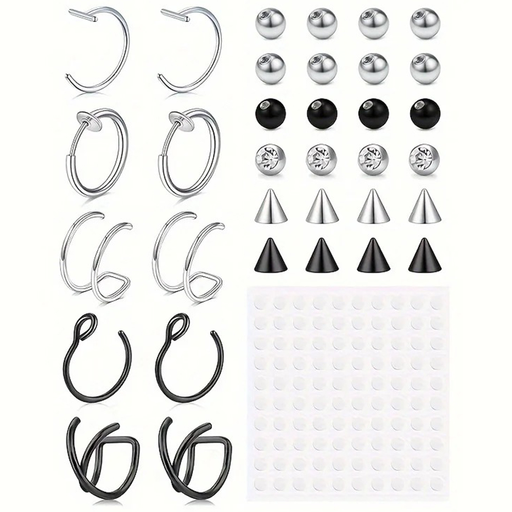 Fake Piercings Fake Lip Ring F - Body Jewelry Ear review and price