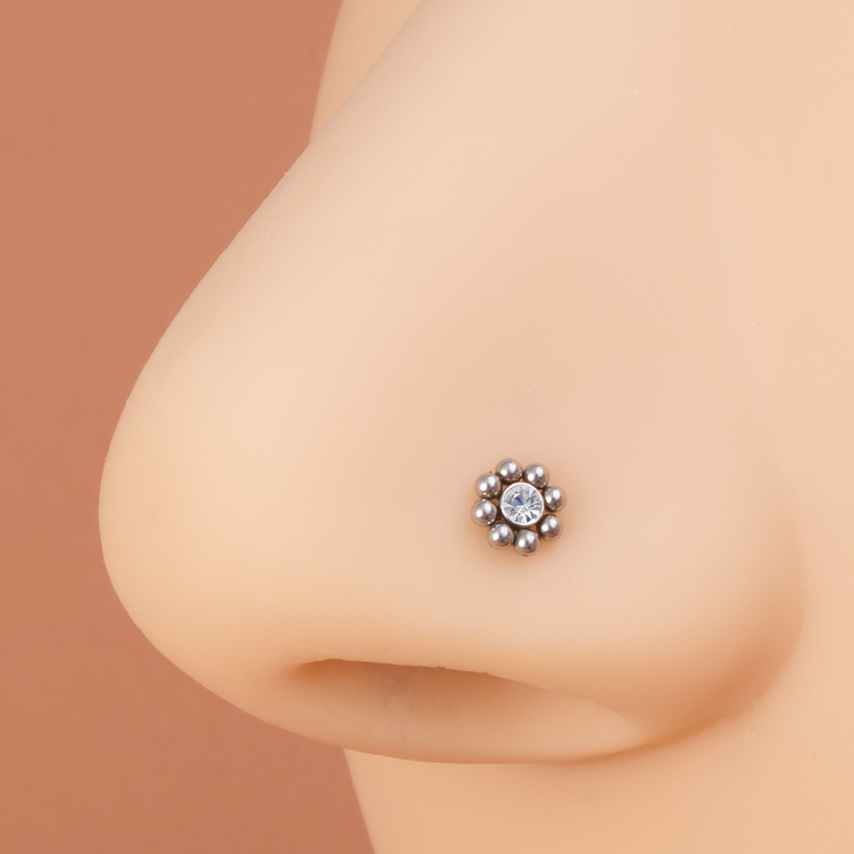 1pc of Flower-Shaped Screw Nos - Nostril Screw Pin review and price