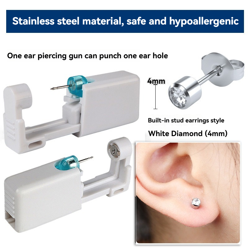 Disposable Sterile Ear Piercin - Body Jewelry Cartilage Earrings review and price