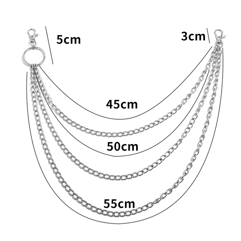 Layer Metal Belt Chain Punk Ho - Body Jewelry Waist Chains review and price