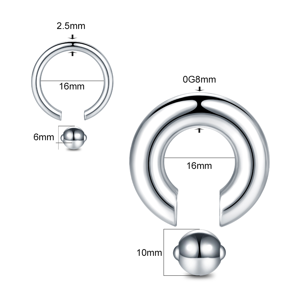 1pcs Stainless Steel Large Gau - Body Jewelry Ear Gauges review and price