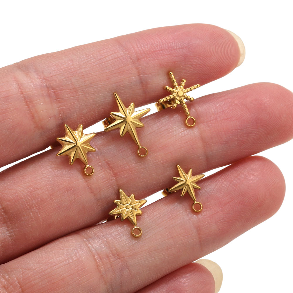 6pcs Stainless Steel Star Earr - Body Jewelry Ear review and price