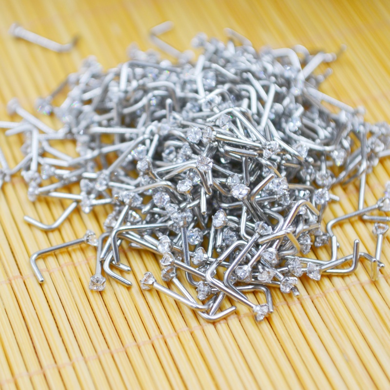 Wholesale 50pcs/Lot 20G PVD Co - Nostril Screw Pin review and price