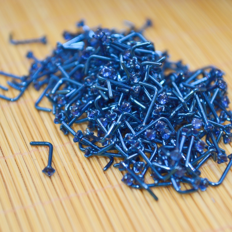 Wholesale 50pcs/Lot 20G PVD Co - Nostril Screw Pin review and price