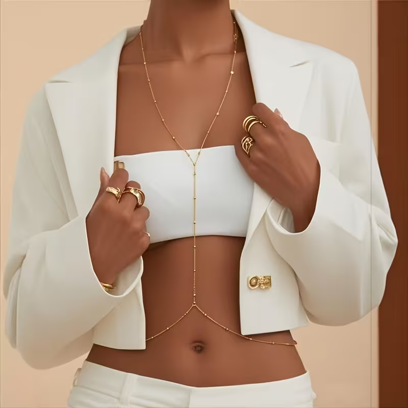 Fashion Simple Bead Chain Bohe - Body Jewelry For Women review and price