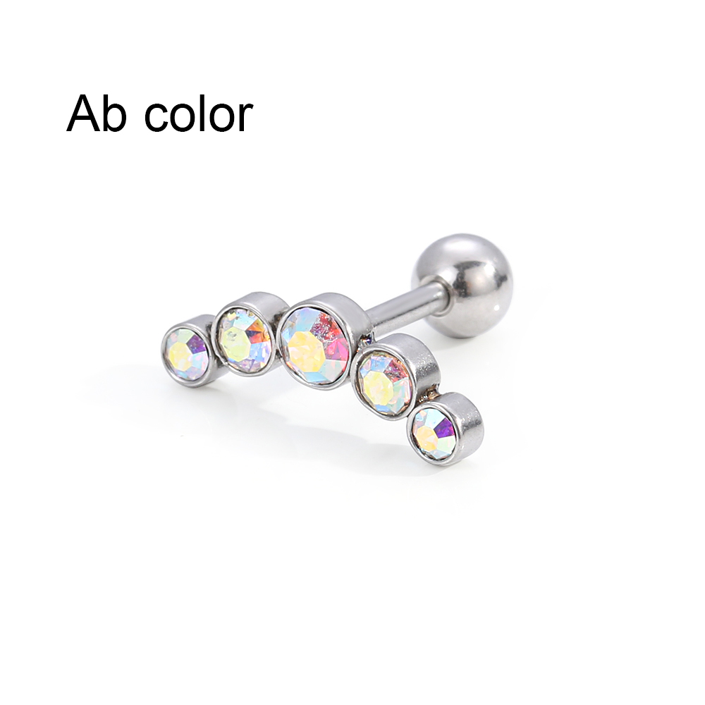 1Pcs Fashion 16G Crystal Gem O - Body Jewelry Ear review and price