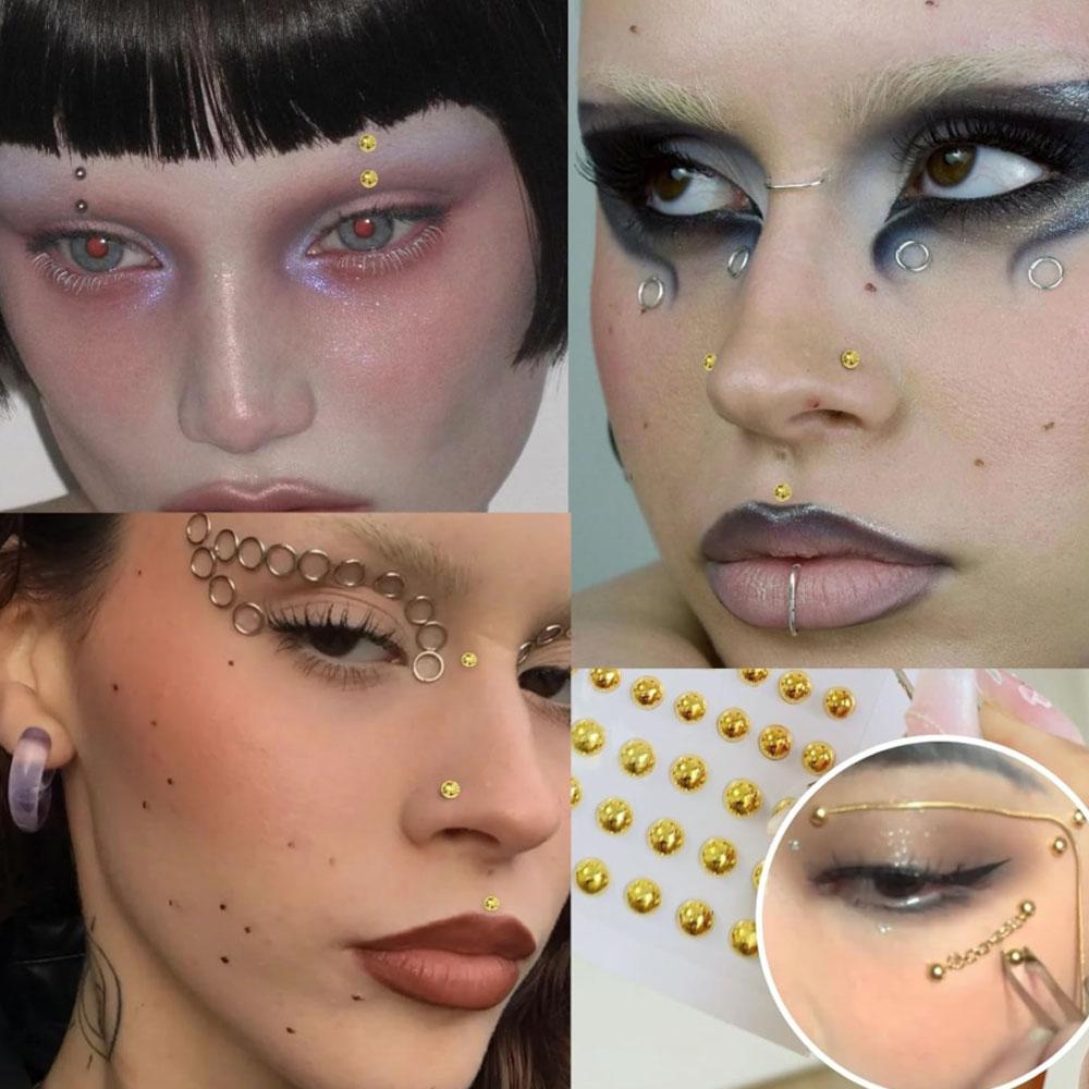 661Pcs Set Face Fake Piercings - Body Jewelry Nose Ring review and price