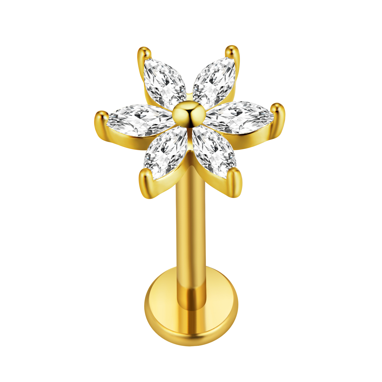 Maple Leaf Labret Piercing Sta - Body Jewelry Cartilage Earrings review and price