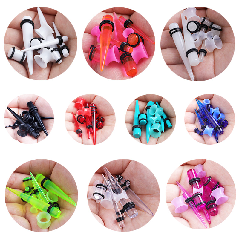 50pcs Acrylic Spike Ear Gauges - Body Jewelry Ear Gauges review and price