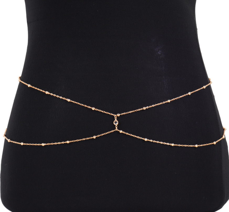 Clear Rhinestone Beaded Belly  - Body Jewelry Rhinestone review and price