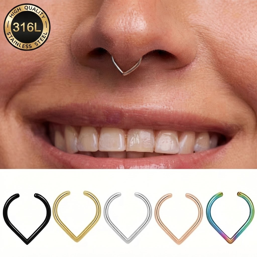 5Pcs Stainless Steel Fake Nose - Body Jewelry Ear review and price