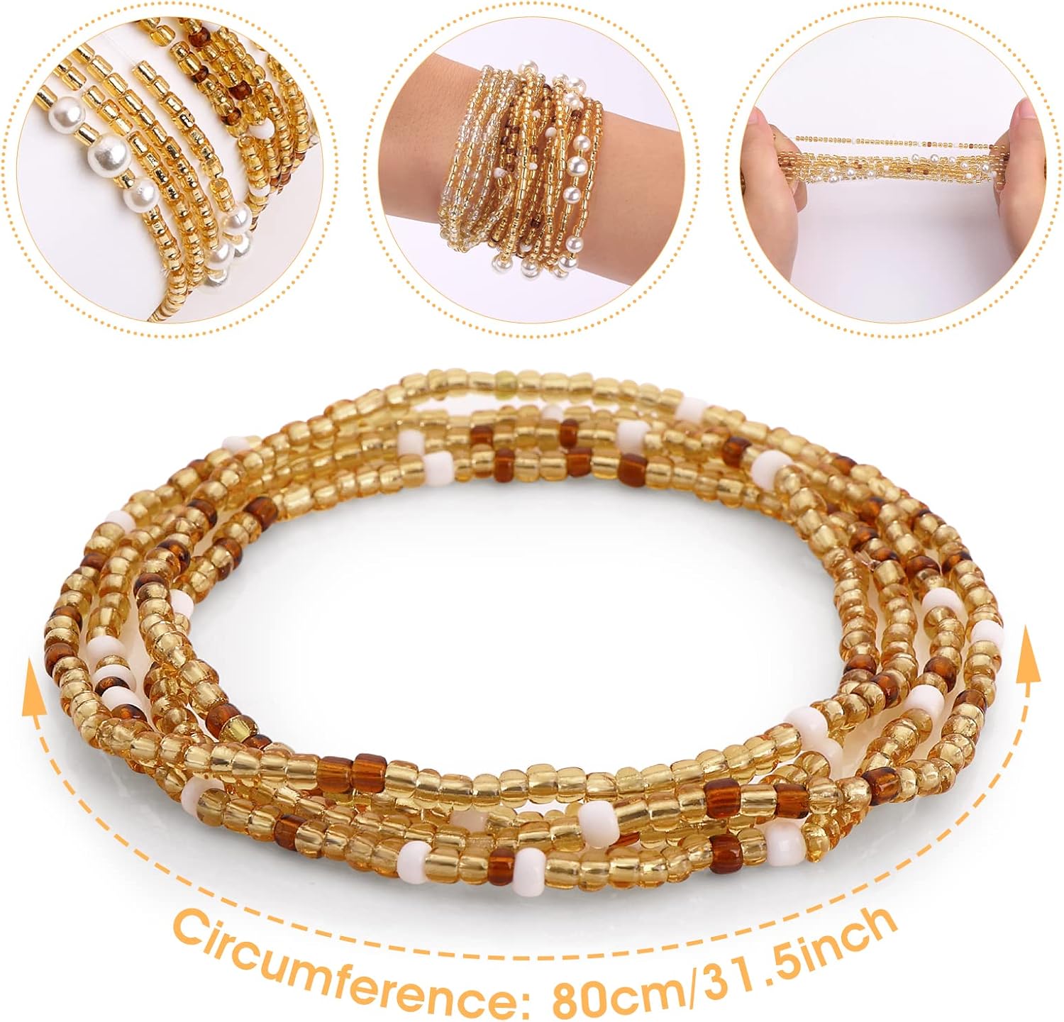 Waist Beads for Women Belly Be - Body Jewelry For Sale review and price