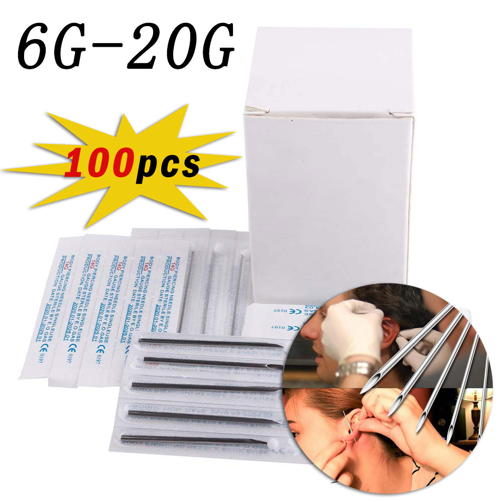 100Pcs 6G-20G Gauge Sterile Di - Body Jewelry Ear Gauges review and price