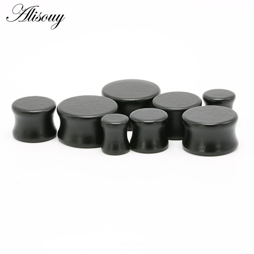 1PC Fashion Ear Plugs Wood Fle - Body Jewelry Ear Gauges review and price