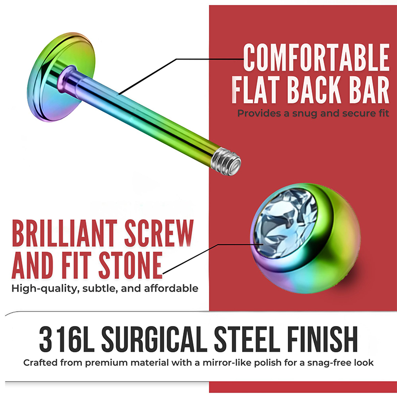 16G Surgical Steel Ball Top CZ - Body Jewelry Ear review and price
