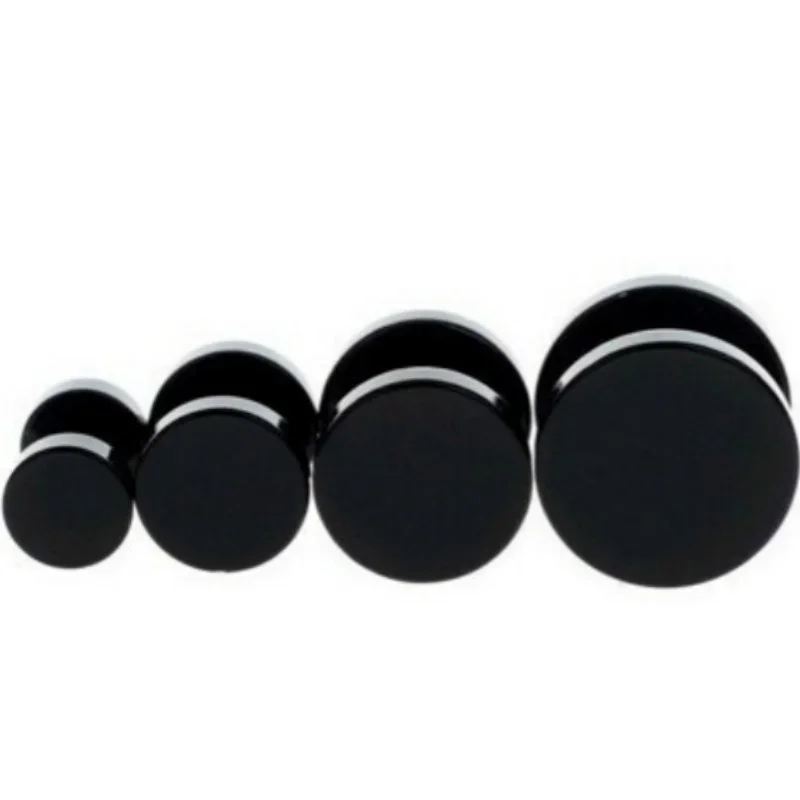 2 Pcs/1 SetBlack Stainless Ste - Body Jewelry Ear Gauges review and price