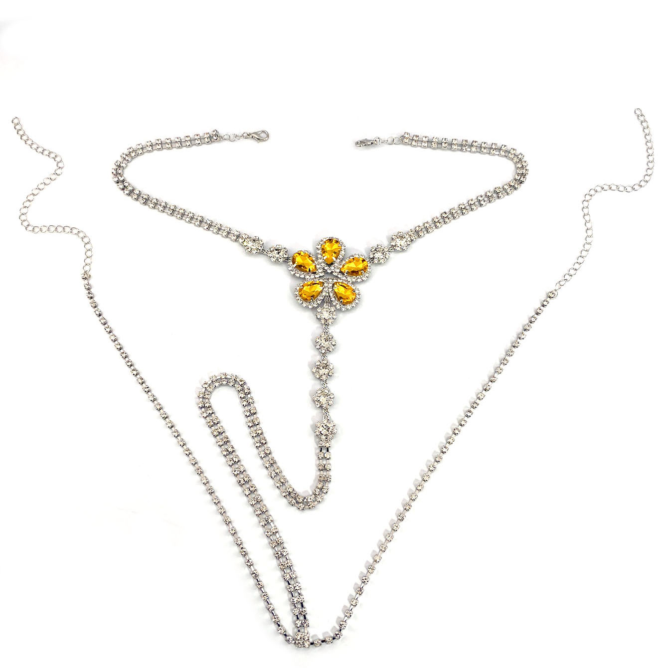 1pc Flower Shaped Sexy Rhinest - Body Jewelry Rhinestone review and price