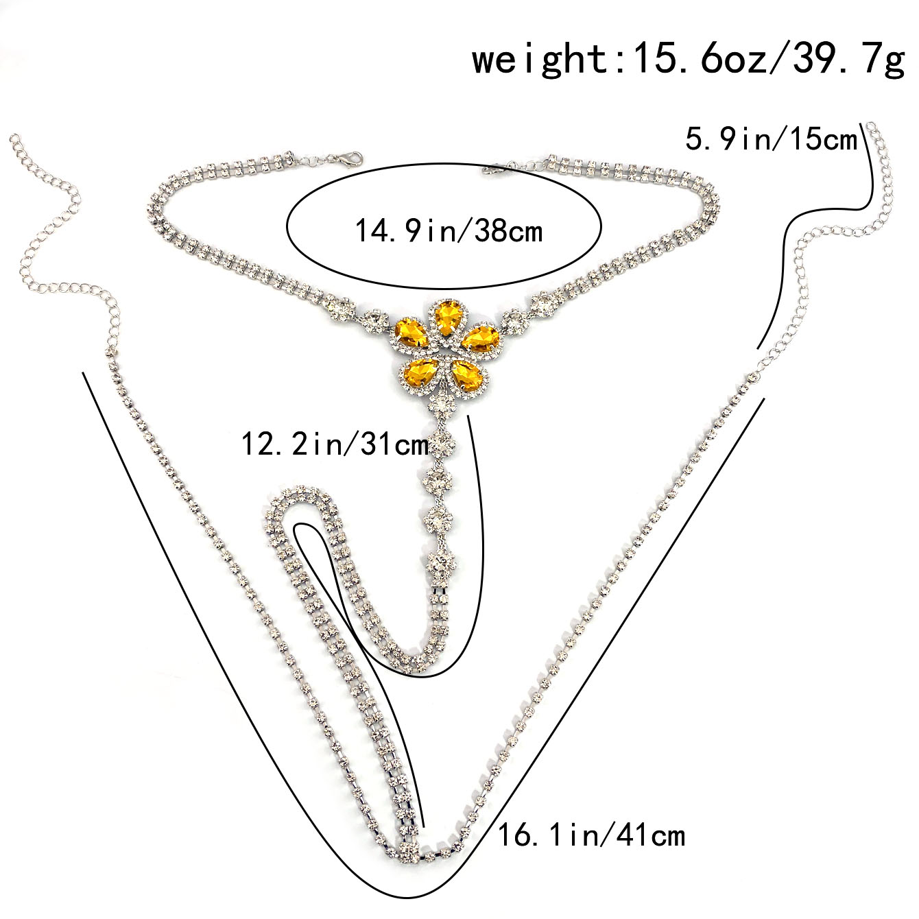 1pc Flower Shaped Sexy Rhinest - Body Jewelry Rhinestone review and price