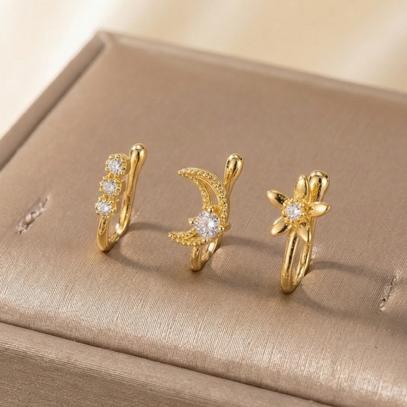 3-piece retro light luxury nos - Body Jewelry Nose Ring review and price