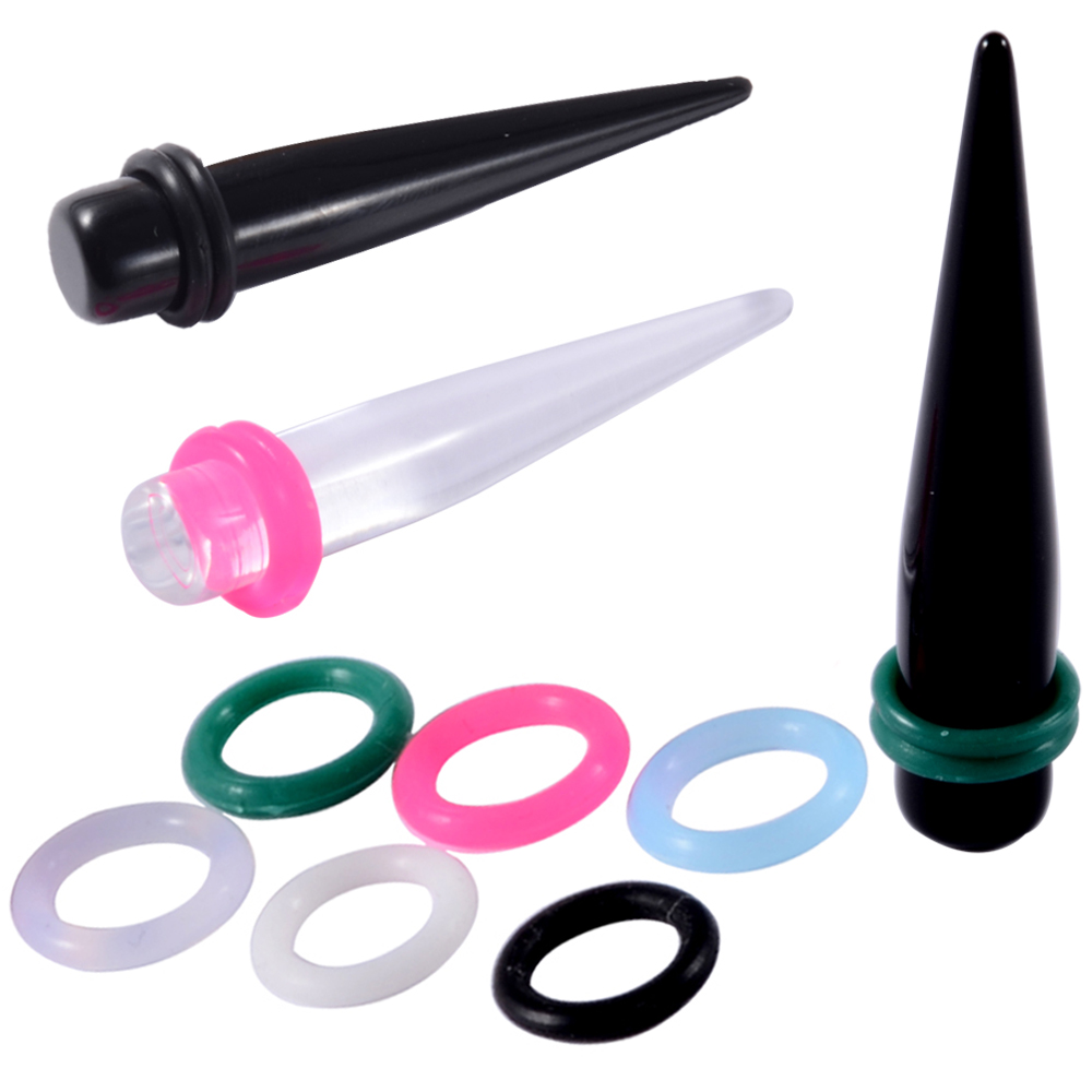 20pcs 1mm-22mm Rubber Ear Tape - Body Jewelry Ear Gauges review and price