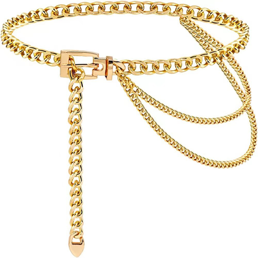 Punk Waist Chain Metal Belt La - Body Jewelry For Sale review and price