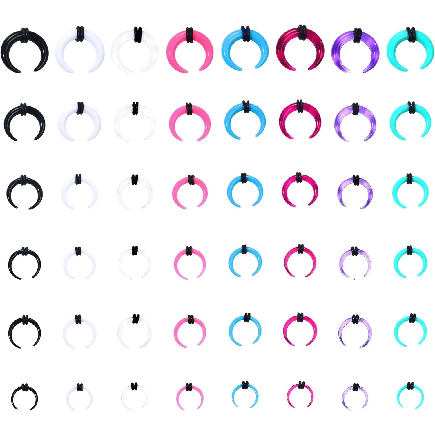 Florideco 4G-14G Acrylic Septu - Body Jewelry Ear Gauges review and price