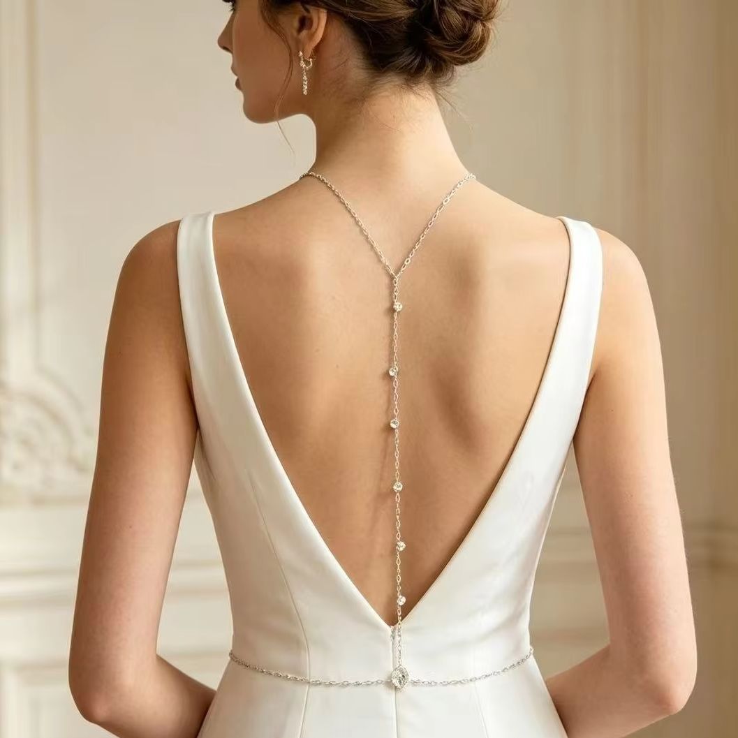 Back Body Chain Zircon Spine C - Body Jewelry Back review and price